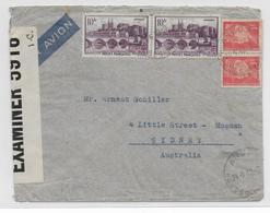 1942 - ENVELOPPE Avec CENSURE De ARUDY (BASSES PYRENEES) => SYDNEY (AUSTRALIE) - DESTINATION ! - Lettres & Documents