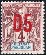 SULTANAT D’ANJOUAN, COLONIA FRANCESE, FRENCH COLONY, TIPO “GROUPE”, FRANCIA, FRANCE, 1912, NUOVO (MLH*), Mi. 112 Scott21 - Neufs