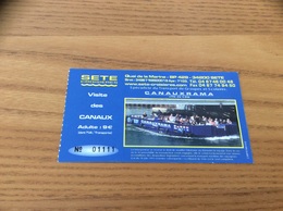 Ticket De Transport (bateau) « SETE CROISIERES - Visite Des Canaux » - Europa