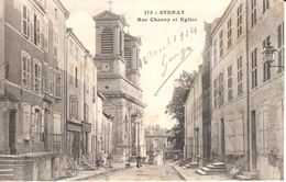 (55) Meuse - Stenay - Rue Chanzy Et Eglise - Stenay