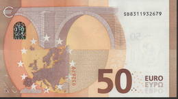 50 EURO ITALIA  SB  S014  Ch. "31"  - DRAGHI   UNC - 50 Euro