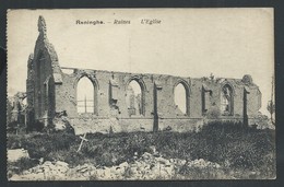 +++ CPA - Eglise De RENINGHE  RENINGE - Ruines - Guerre   // - Lo-Reninge