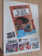 CLI518 :  Page PUB A4 Spirou Années 60/70 Avec Nouvel Album Paru De La Série JOHAN ET PIRLOUIT ET SCHTROUMPFS - Johan Et Pirlouit