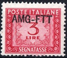 TRIESTE, ZONA A, ITALIA, ITALY, SEGNATASSE, POSTAGE DUE STAMPS, 1949, FRANCOBOLLI NUOVI (MNH**) Michel P18   Scott J18 - Portomarken