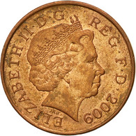 Monnaie, Grande-Bretagne, Elizabeth II, Penny, 2009, TTB, Copper Plated Steel - 1 Penny & 1 New Penny