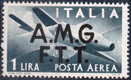 Delcampe - TRIESTE, ZONA A, ITALIA, ITALY, POSTA AEREA, AIRMAIL, SERIE DEMOCRATICA, 1947,  NUOVI (MNH**) Michel 18    Scott C1 - Luftpost