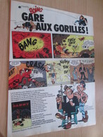 CLI518 :  Page PUB A4 Spirou Années 60/70 Sortie D'un Nouvel Album SAMMY HATTAWAY LES GORILLES - Sammy