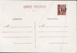 Entier Petain 1.20 Storch D4 Surcharge RF Orléans Loiret Libération Cote Mayer 60 Euros - Standard Postcards & Stamped On Demand (before 1995)