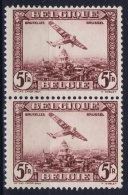 Belgium: 1930  PA4 + PA4-V "Bom" Under Plane  PA4= MNH/** PA4V Is MH/* As Pair - Andere & Zonder Classificatie