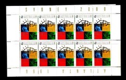 AUSTRALIE FEUILLET 1996 JO SYDEY 2000 YVERT N°1539  NEUF MNH** - Fogli Completi