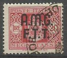 Trieste Zone A - 1947 Postage Due Arms  20L Used (2-line Overprint)   SG D47 Sc J5 - Postage Due