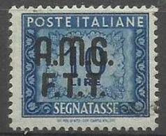 Trieste Zone A - 1949 Postage Due Numerals  10L Used (2-line Overprint)   SG D55 Sc J13 - Taxe