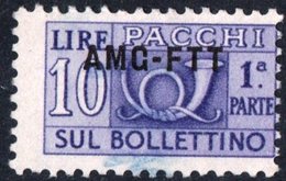 TRIESTE, ZONA A, ITALIA, ITALY, PACCHI POSTALI, PARCEL POST, 1949, FRANCOBOLLO USATO Michel PK18   Scott Q18 - Postal And Consigned Parcels