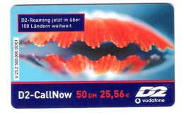 Germany - D2 Vodafone - Call Now Card - Muschel - Shell - V25.2 - Date 03/03 - [2] Mobile Phones, Refills And Prepaid Cards