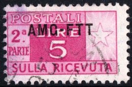 TRIESTE, ZONA A, ITALIA, ITALY, PACCHI POSTALI, PARCEL POST, 1949, FRANCOBOLLO USATO Michel PK17   Scott Q17 - Postpaketen/concessie