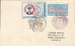 72334- ROMANIAN STAMP'S DAY, BULL'S HEAD, STAMP AND SPECIAL POSTMARKS ON LETTER WRAPPING, 1998, ROMANIA - Briefe U. Dokumente