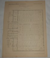 Plan De La Grande Imprimerie L. Danel à Lille. M. Vandenberg, Architecte. 1885. - Opere Pubbliche