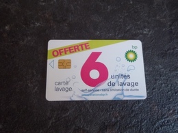 ANCIENNE CARTE A PUCE LAVAGE BP 6 UNITES CARTE OFFERTE PAS COURANT T.B.E !!! - Colada De Coche