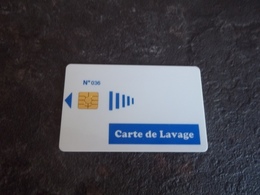 ANCIENNE CARTE A PUCE LAVAGE NUMEROTEE B.E !!! - Colada De Coche