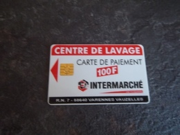 ANCIENNE CARTE A PUCE LAVAGE INTERMARCHE B.E !!! - Lavage Auto