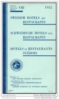 Schwedische Hotels Und Restaurants 1932 - 130 Seiten - Suède