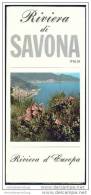 Riviera Di Savona - Faltblatt Mit 20 Abbildungen - Italia