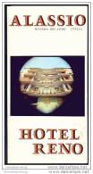 Alassio 70er Jahre - Hotel Reno - Faltblatt Mit 7 Abbildungen - Italia