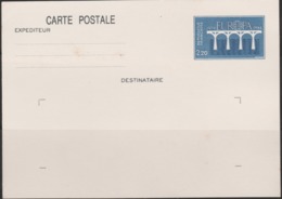 1984 25th ANNIVERSARY OF CEPT UNUSED PRE STAMPED POSTCARD FROM FRANCE - 1984
