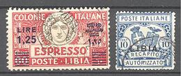 BLibye: Yvert N° E 10/12;  Cote 35.00€ - Libya