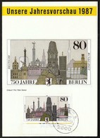 Germany 1987 / Jahresvorschau / Year Preview Programme / 750 Years Of Berlin - Sonstige & Ohne Zuordnung