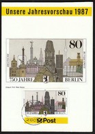 Germany 1987 / Jahresvorschau / Year Preview Programme / 750 Years Of Berlin / 750 Jahre Berlin - Autres & Non Classés