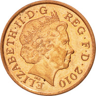 Monnaie, Grande-Bretagne, Elizabeth II, Penny, 2010, TTB+, Copper Plated Steel - 1 Penny & 1 New Penny