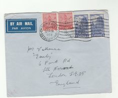 1959  INDIA Airmail CHARING CROSS OOTACAMUND  To GB COVER Airmail  Label - Covers & Documents