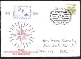 Bund PU117 C2/017a NIEDERSÄCHSISCHE PHILATELISTENVEREINE  Sost. Hannover 1986 - Privé Briefomslagen - Gebruikt
