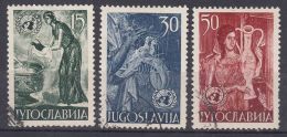 Yugoslavia Republic Art 1953 Mi#714-716 Used - Used Stamps