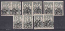Yugoslavia Kingdom SHS, Issues Slovenia 1920 Angel Motive Stamps Mi#134-138 I - Laibacher Druck Pairs, Mint Hinged - Ungebraucht