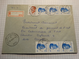 A Partir De Lodelinsart En Recommandé Vers Bruxelles. - 1981-1990 Velghe