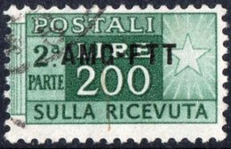 TRIESTE, ZONA A, ITALIA, ITALY, PACCHI POSTALI, PARCEL POST, 1949, FRANCOBOLLO USATO Michel PK22   Scott Q23 - Postal And Consigned Parcels