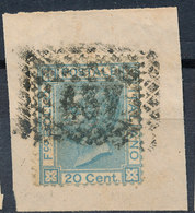 ITALY - Regno 1867 - Vittorio Eman II - 20 Cent  Fancy Cancel Numeral Used Lot#159 - Afgestempeld