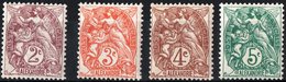 ALESSANDRIA, FRANCIA, FRANCE, TERRITORI FRANCESI, 1902, FRANCOBOLLI NUOVI (MLH*), TIPO BLANC  Michel 17-20   Scott 17-20 - Ungebraucht