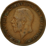 Monnaie, Grande-Bretagne, George V, 1/2 Penny, 1928, TTB, Bronze, KM:837 - C. 1/2 Penny