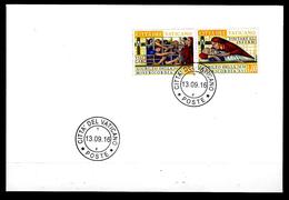 VATICAN  0,95 € +1,00 € Opere De Misericordia Sur Enveloppe Cachet 13/092016 Date émission  Valeur Faciale - Used Stamps