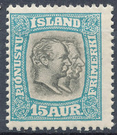 Iceland 1907 Official Stamp--Kings Christian IX & Frederik VIII MINT Lot#13 - Ongebruikt