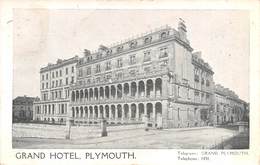 08223 "DEVON - GRAND HOTEL PLYMOUTH"  VARIE VEDURE. CART  SPED 1916 - Plymouth