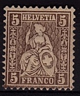 CH 192 - SUISSE N° 35a Helvetia Assise Neuf * - Neufs