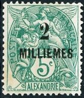 ALESSANDRIA, FRANCIA, FRANCE, TERRITORI FRANCESI, 1921, FRANCOBOLLI NUOVI (MLH*), TIPO BLANC  Michel 49    Scott 48 - Nuovi