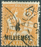 ALESSANDRIA, FRANCIA, FRANCE, TERRITORI FRANCESI, 1921, FRANCOBOLLI USATI, TIPO BLANC  Michel 52    Scott 52  (1,50) - Oblitérés
