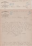 ANDERLECHT A. DEGROUX BISCUITS VENDROUX & Cie LOT DE DEUX FACTURES - 1800 – 1899