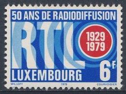 Luxemburg Luxembourg 1979 Mi 997 YT 947 ** RTL - 50th Ann. Broadcasting In Luxemburg / 50 Jahre Radio Luxemburg - Nuevos