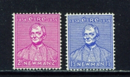 IRELAND  -  1954  Cardinal Newman  Set  Lightly Mounted/Hinged Mint - Neufs